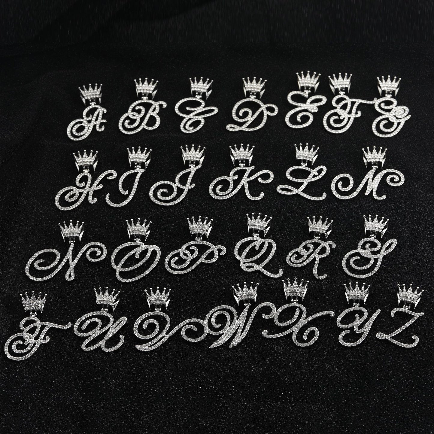 Silver-Plated Crown Rhinestone