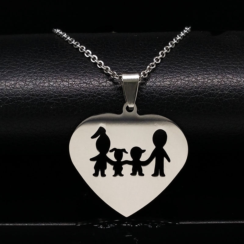 SISSLIA Sliver Plated Pendant Necklaces For Womens Lover Jewelry Heart Necklace