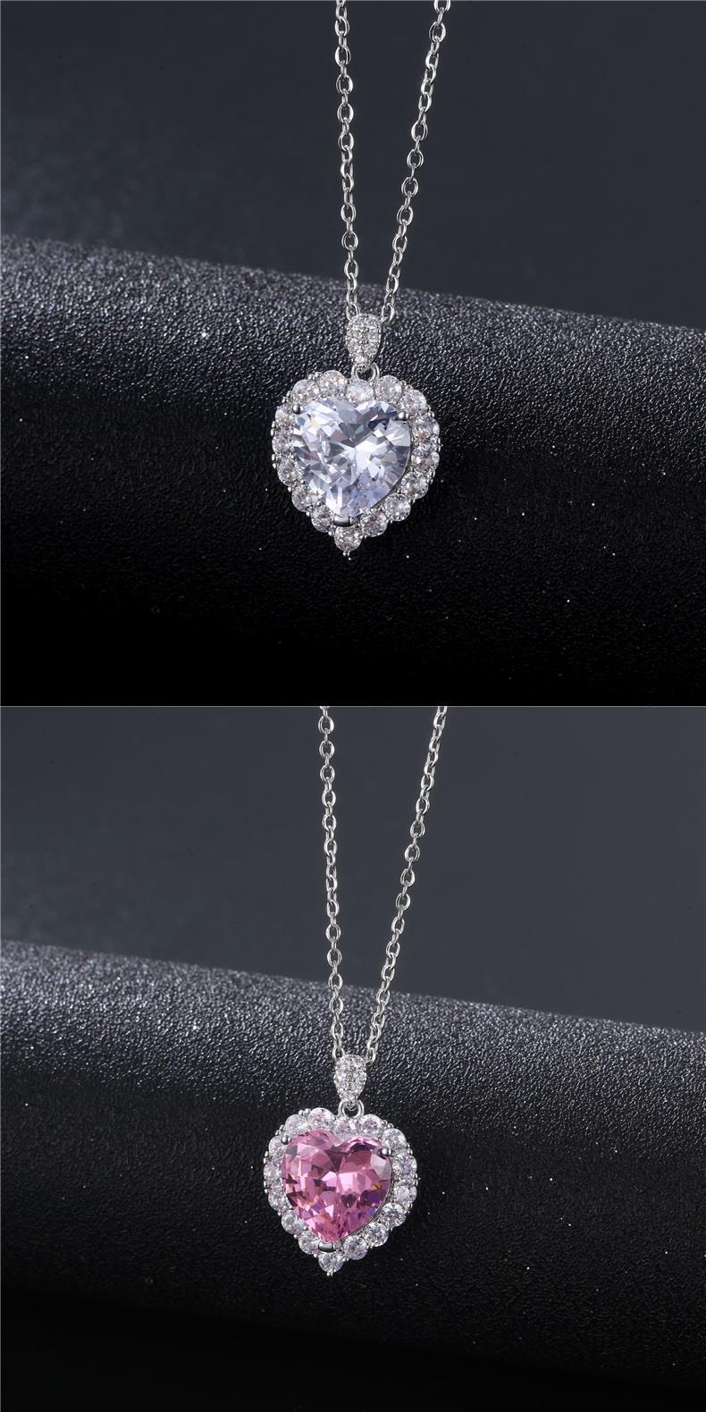 Zircon Heart Necklace
