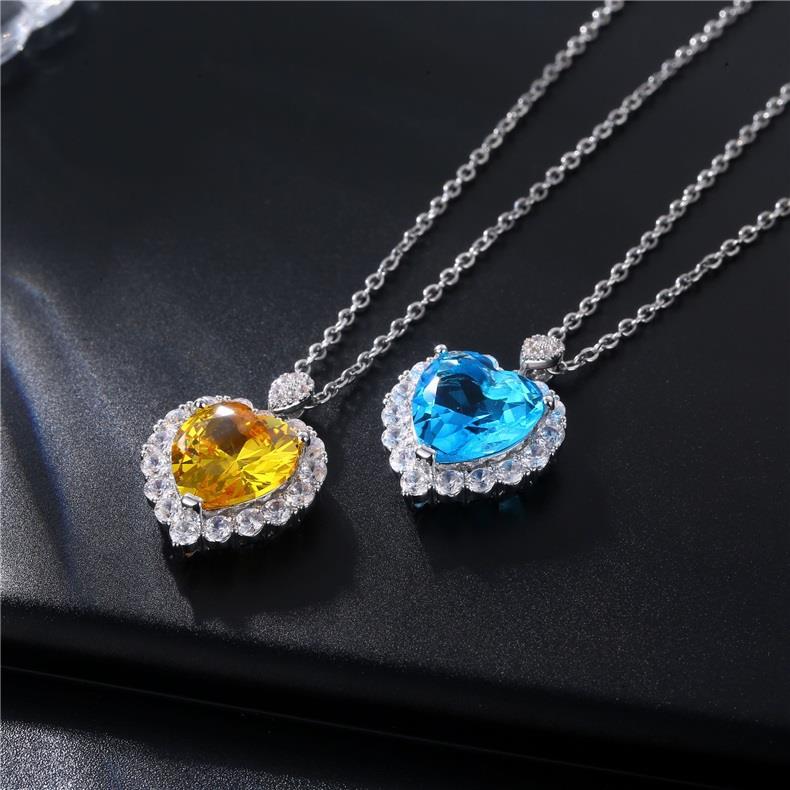 Zircon Heart Necklace