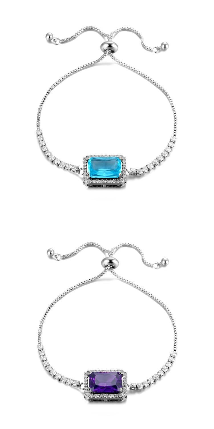 Rectangular Zircon Bracelet