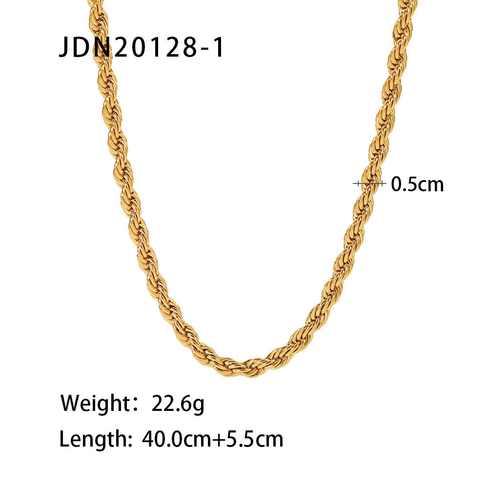 SISSLIA Trend Retro Simple Personality Senior Gold-Plated Multi-Layer Collarbone Choker for Women