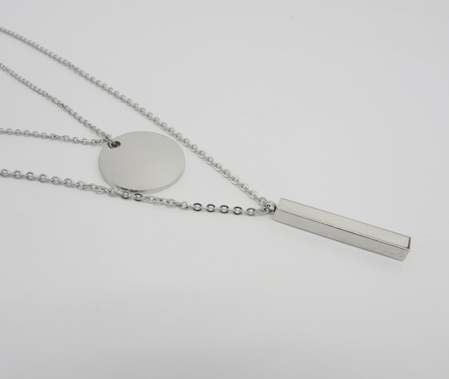 SISSLIA Hip Hop Cold Wind Pentagram Pendant Silver Stainless Steel Necklace For Women