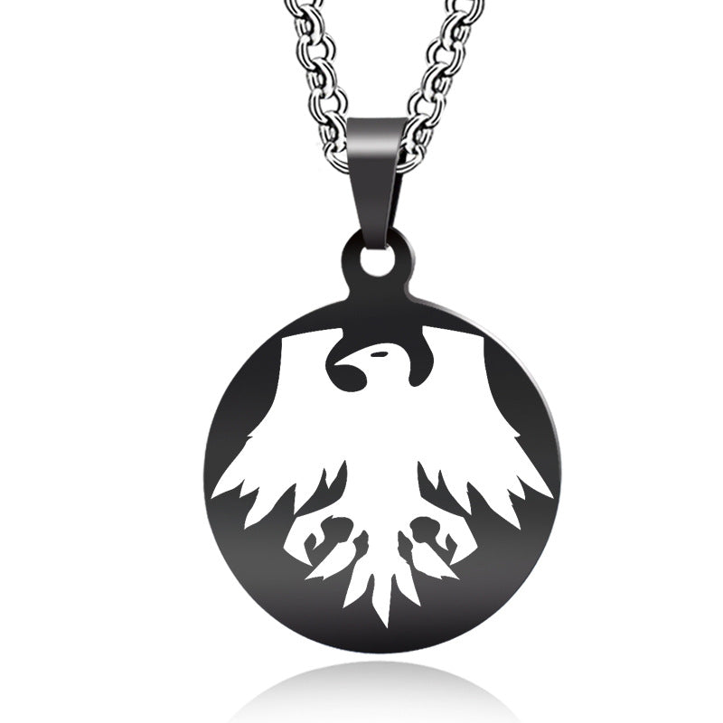 SISSLIA Fashion Jewelry Personalized Customized Hip Hop Stainless Steel Round Necklace For Men Jewelry