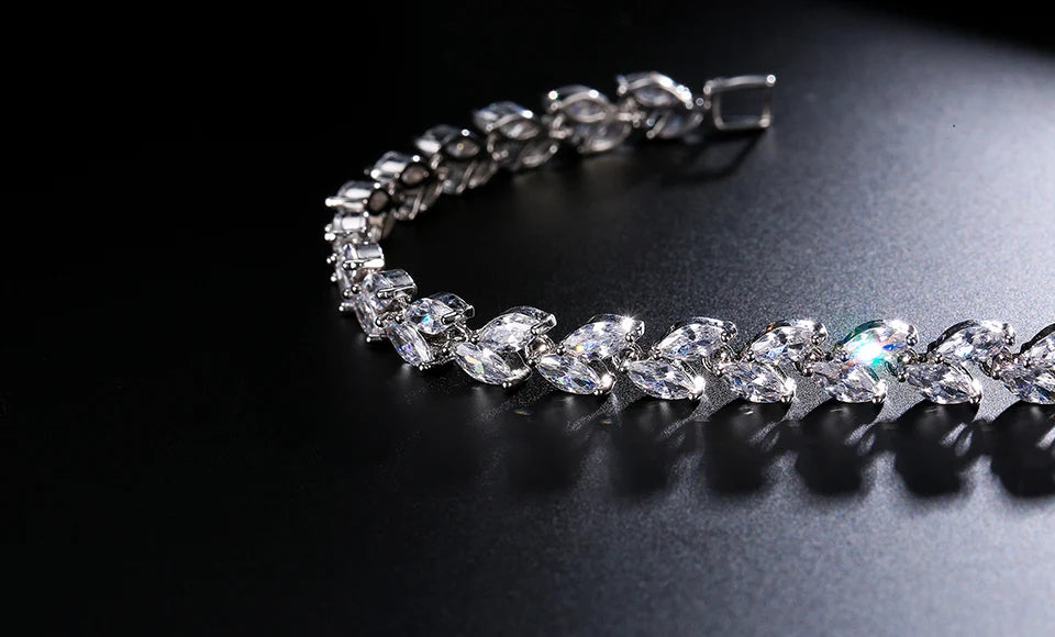 SISSLIA Round Zirconia Crystal Tennis Bracelets for Women New Fashion Hip Hop Style Dazzling Link Chain Jewelry BP061