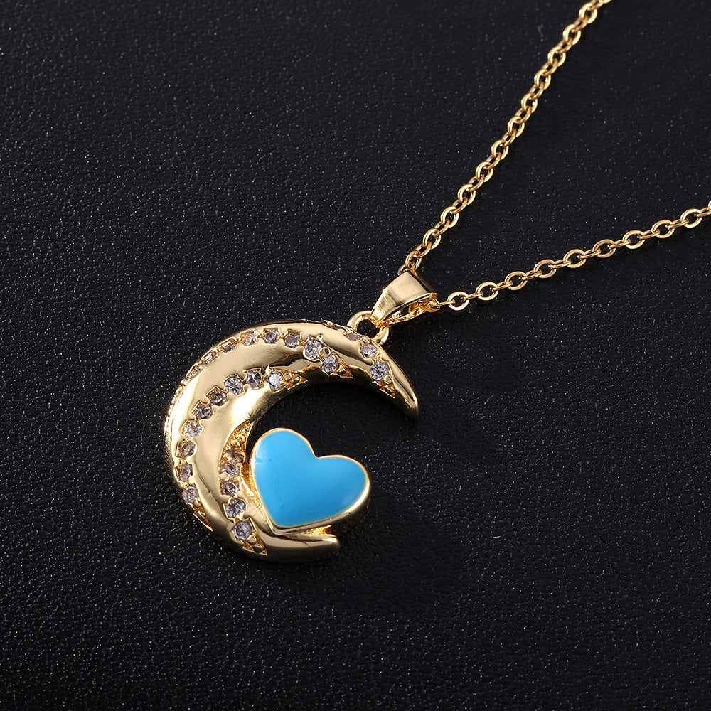 Signet Lock Heart Necklace