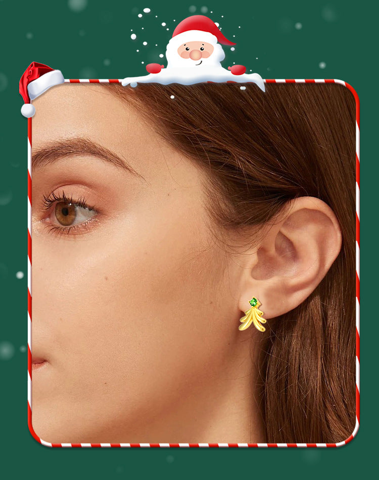SIsslia 2024 The Latest Christmas Gold and Silver Hop Fashion High Quality Earrings