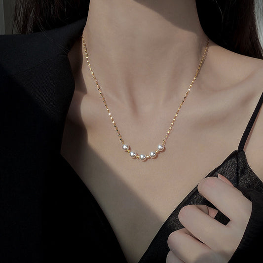 Beaded Choker Clavicle Necklace