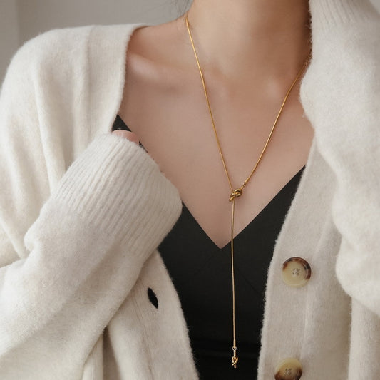 Gold  Stainless Steel Necklace
