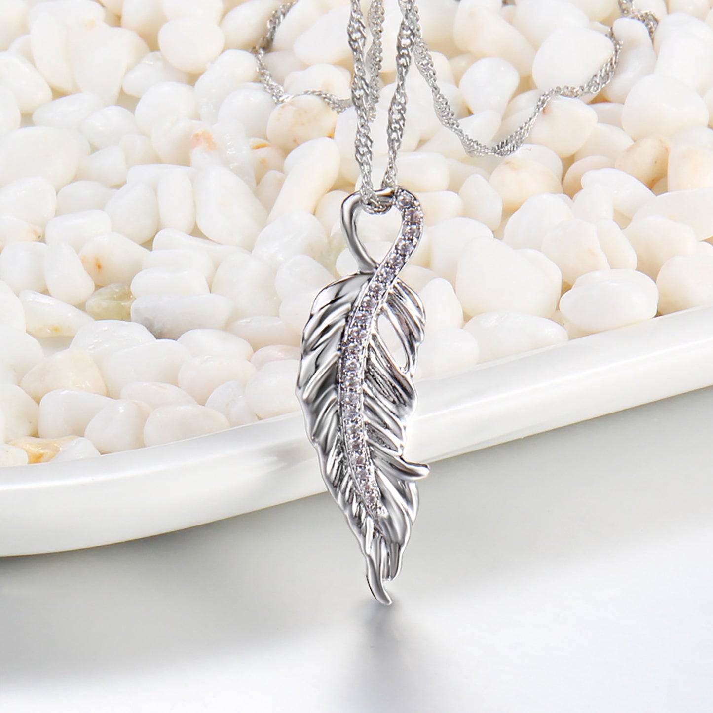 Stainless Steel leaves Necklace