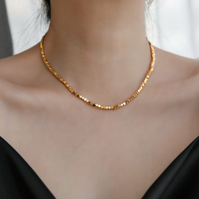 Square Beaded Chokers Necklaces