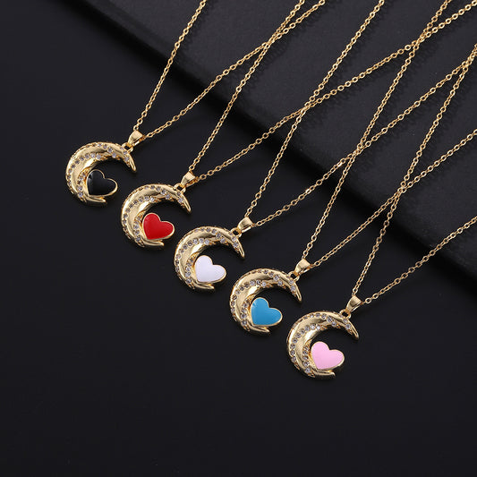 Signet Lock Heart Necklace