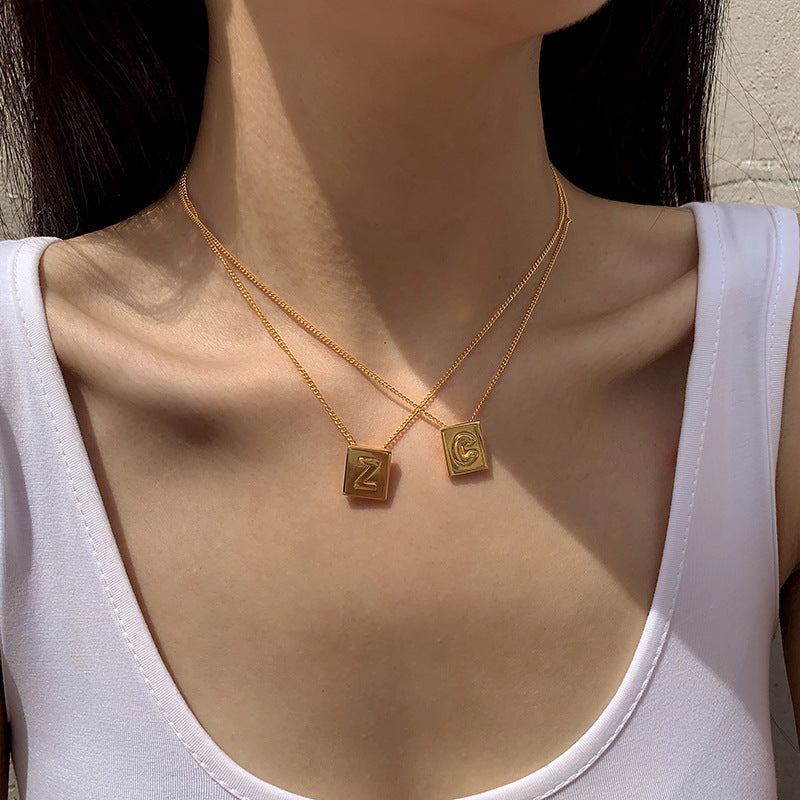 Stainless Steel Gold Plate Necklace