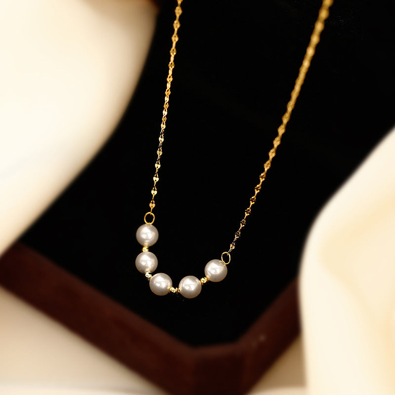 Beaded Choker Clavicle Necklace