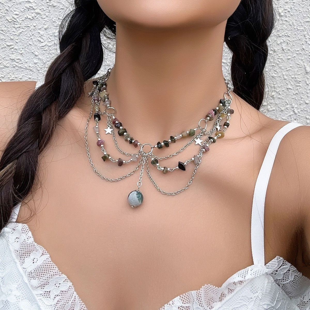 Sisslia Multi-layer Fine Jewelry Gold Plated butterfly necklace Pearl Necklace Personality Bohemian Fashion Jewelry Necklaces