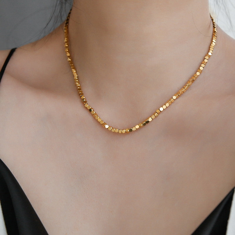 Square Beaded Chokers Necklaces
