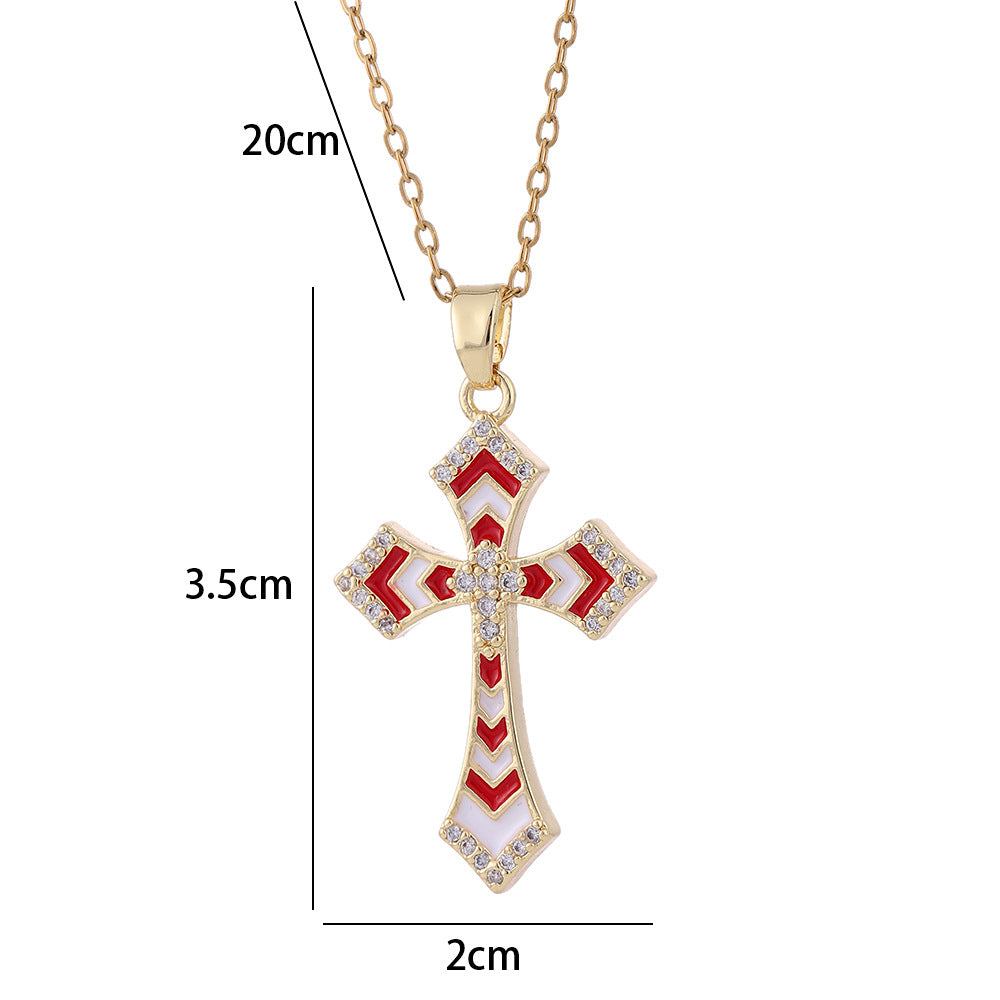 Brass Cross Necklace