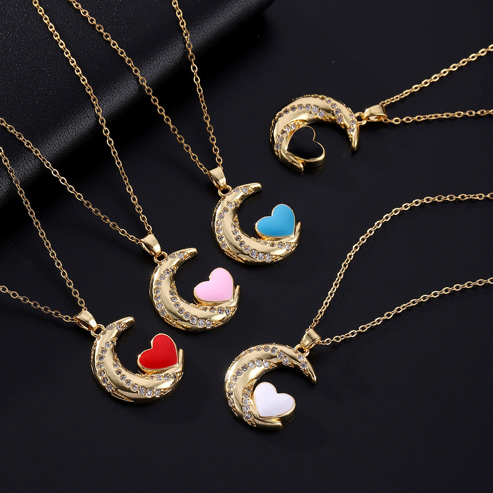 Signet Lock Heart Necklace