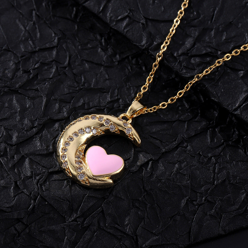 Signet Lock Heart Necklace