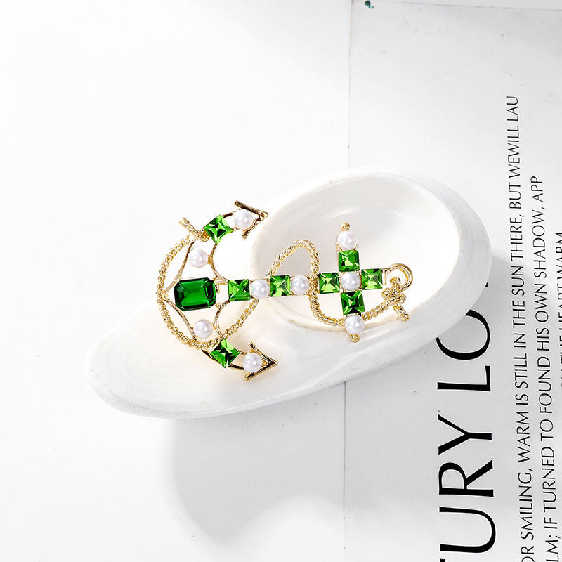 SISSLIA Enamel Sailboat Pearl Brooches For Women Beauty Boat Party Casual Office Brooch Pins Gifts