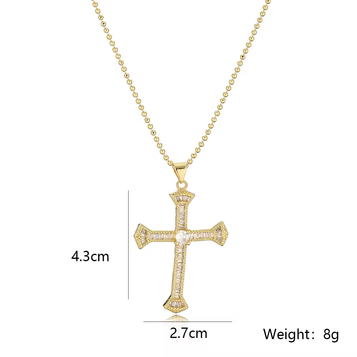 SISSLIA Creative Copper Zircon Cross Pendant Necklaces Fashion Women Girls Jewelry Party Birthday Gifts