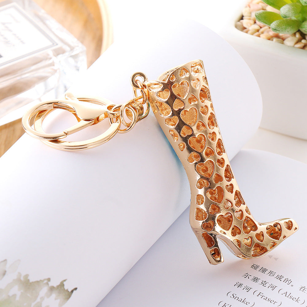 SISSLIA New Internet Red Shoes Pendant European And American Popular Boots Metal Key Chain Custom Cute Creative Accessory
