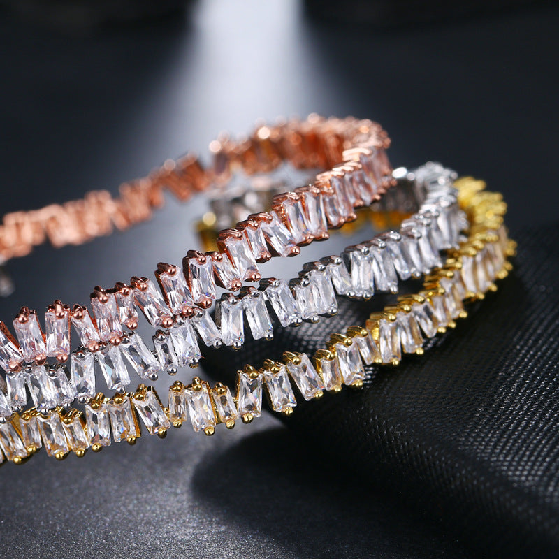 SISSLIA Trendy Irregular Multi Colors Simple Open Bangles Circle for Woman Silver Color Adjustable Fashion Jewelry Accessories
