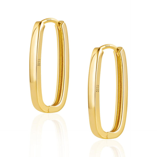SISSLIA Gold Silver Filled Drop Hoop Earrings For Women Piercing Dangle Stud Earrings Set Fashion Party Jewelry Wholesale