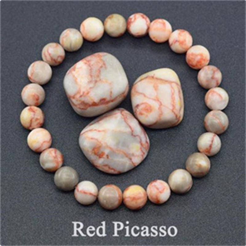 SISSLIA Real 5A Natural Lapis Lazuli Stone Beads Bracelet Homme Elastic High Quality Energy Healing Jewelry for Women Gift for Boy