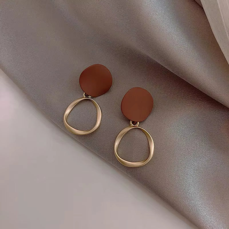 Fashion Jewelry For Women Etrendy New Jewelry Elegant Earing Rhinestone Pearl Circles Earrings