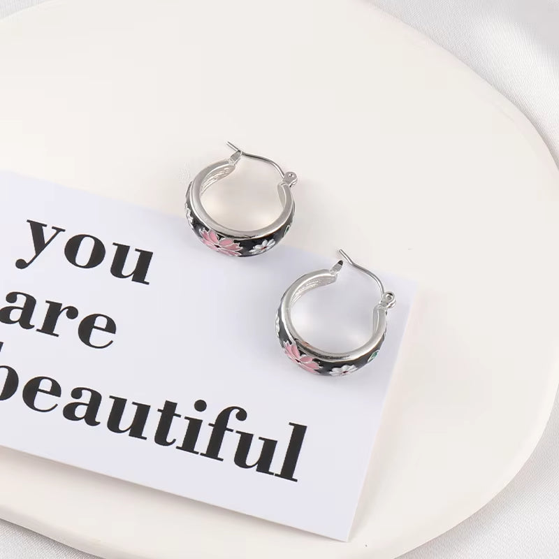 18k Gold Plated Stainless Steel Earrings No Easy Fade Allergy Free Ears Jewelry Accessories Hoop Earrings