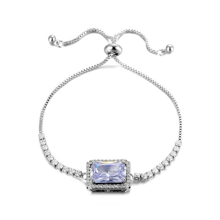 Rectangular Zircon Bracelet