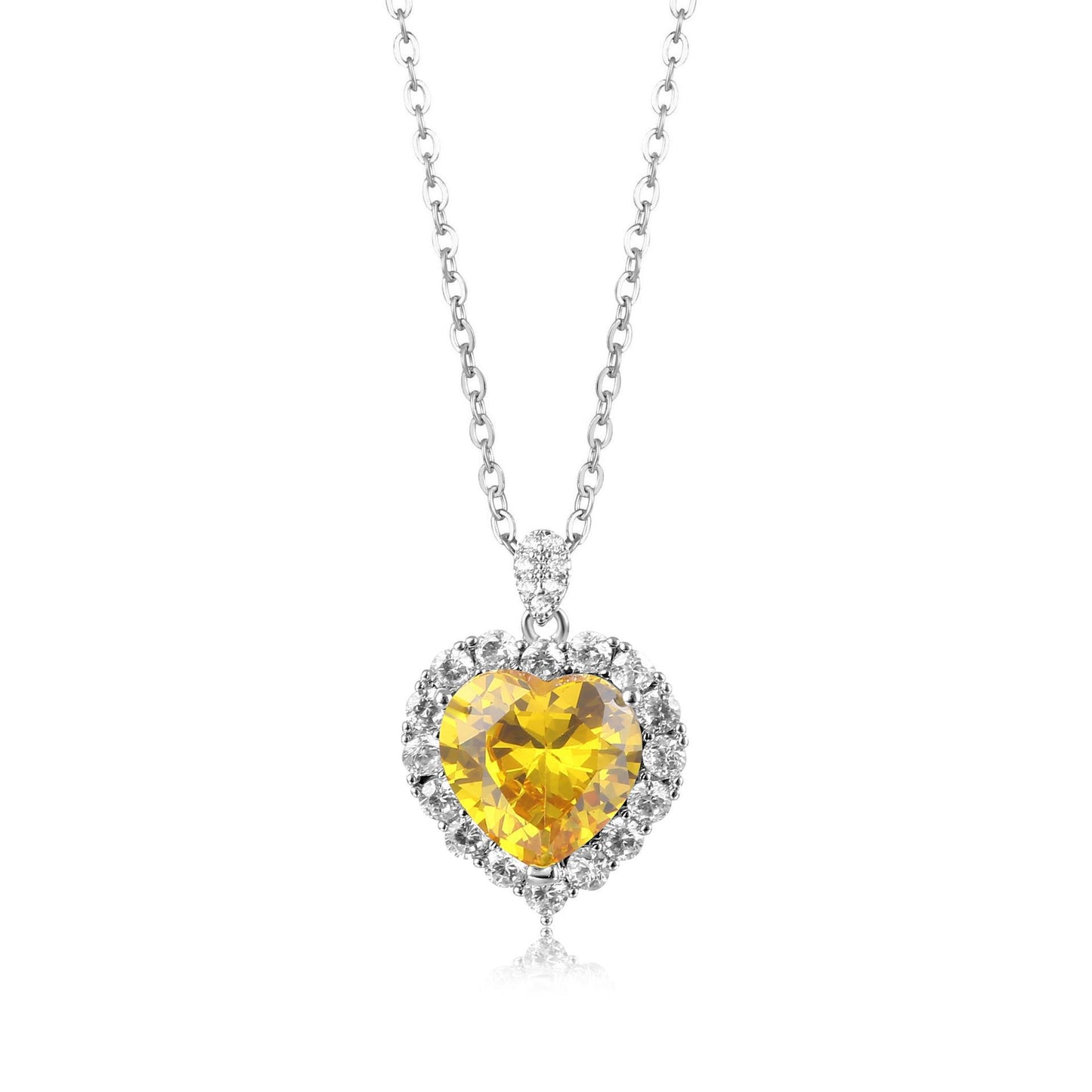 Zircon Heart Necklace
