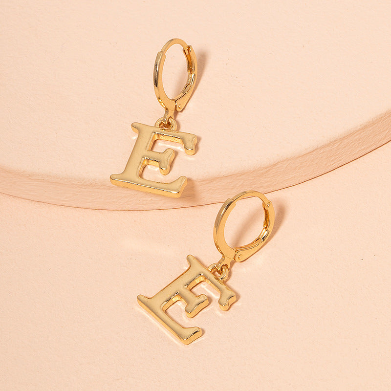 Letter Dangling Earring