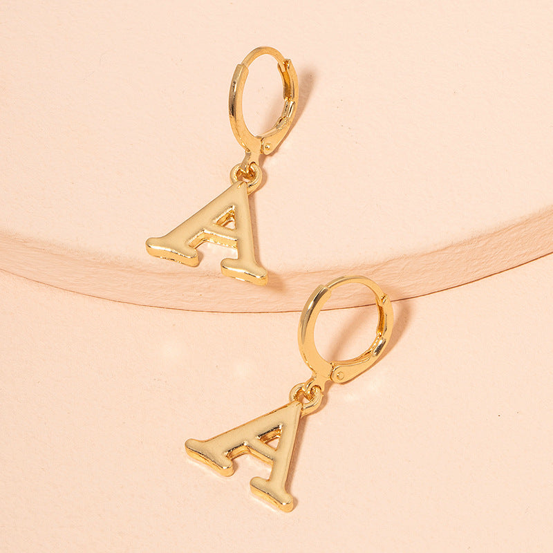 Letter Dangling Earring