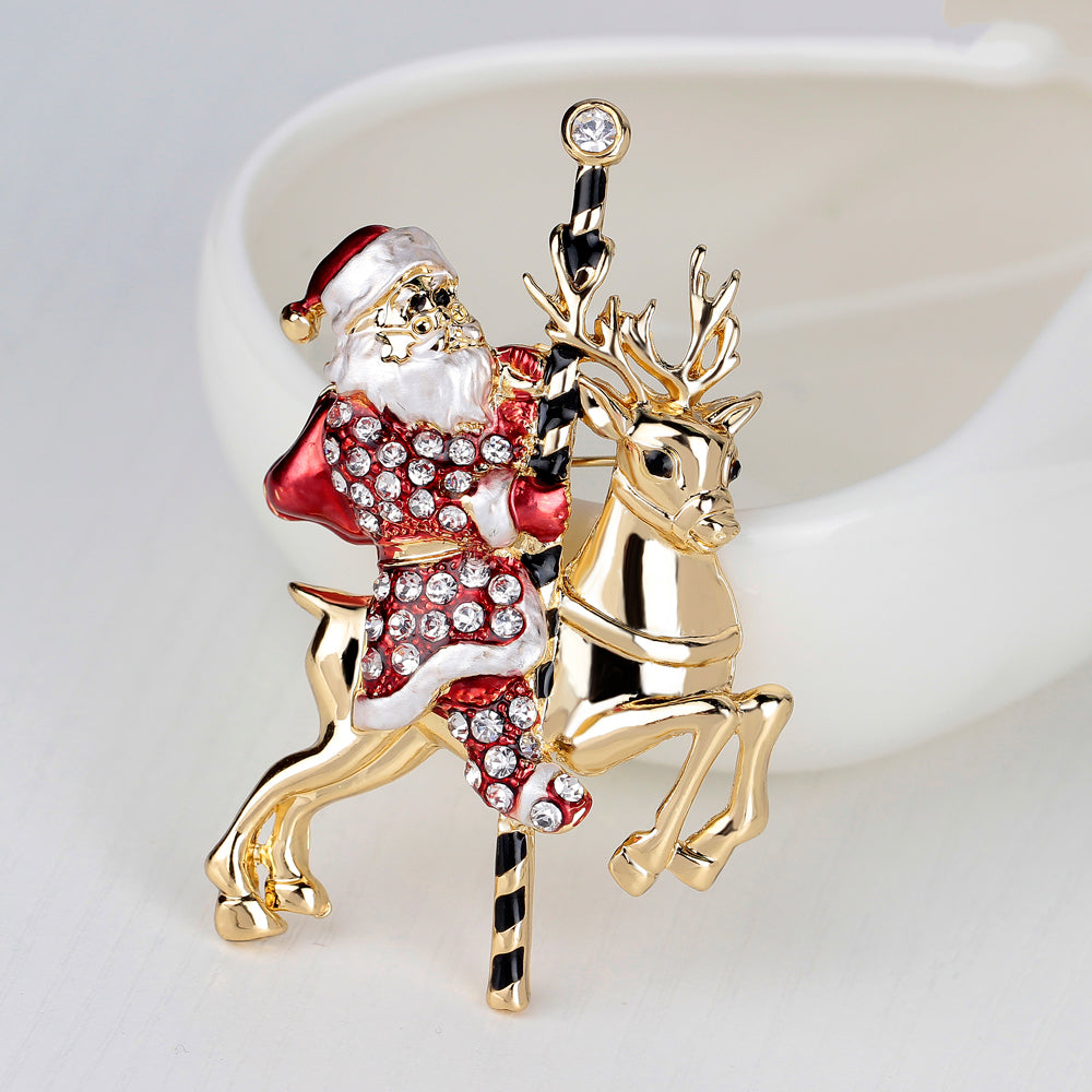 Christmas Santa Claus Brooch