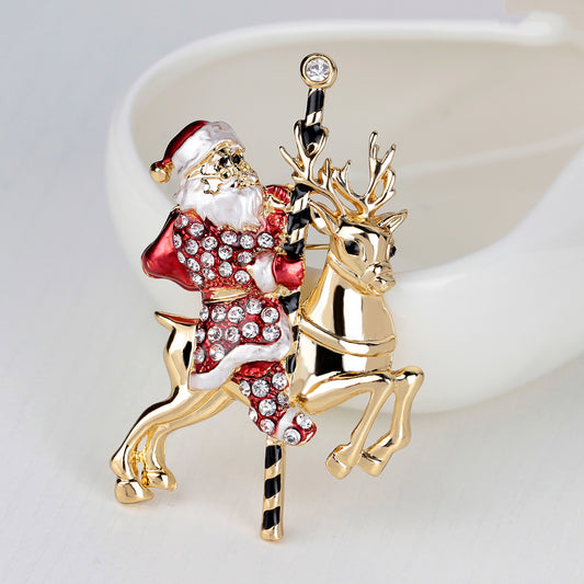 Christmas Santa Claus Brooch