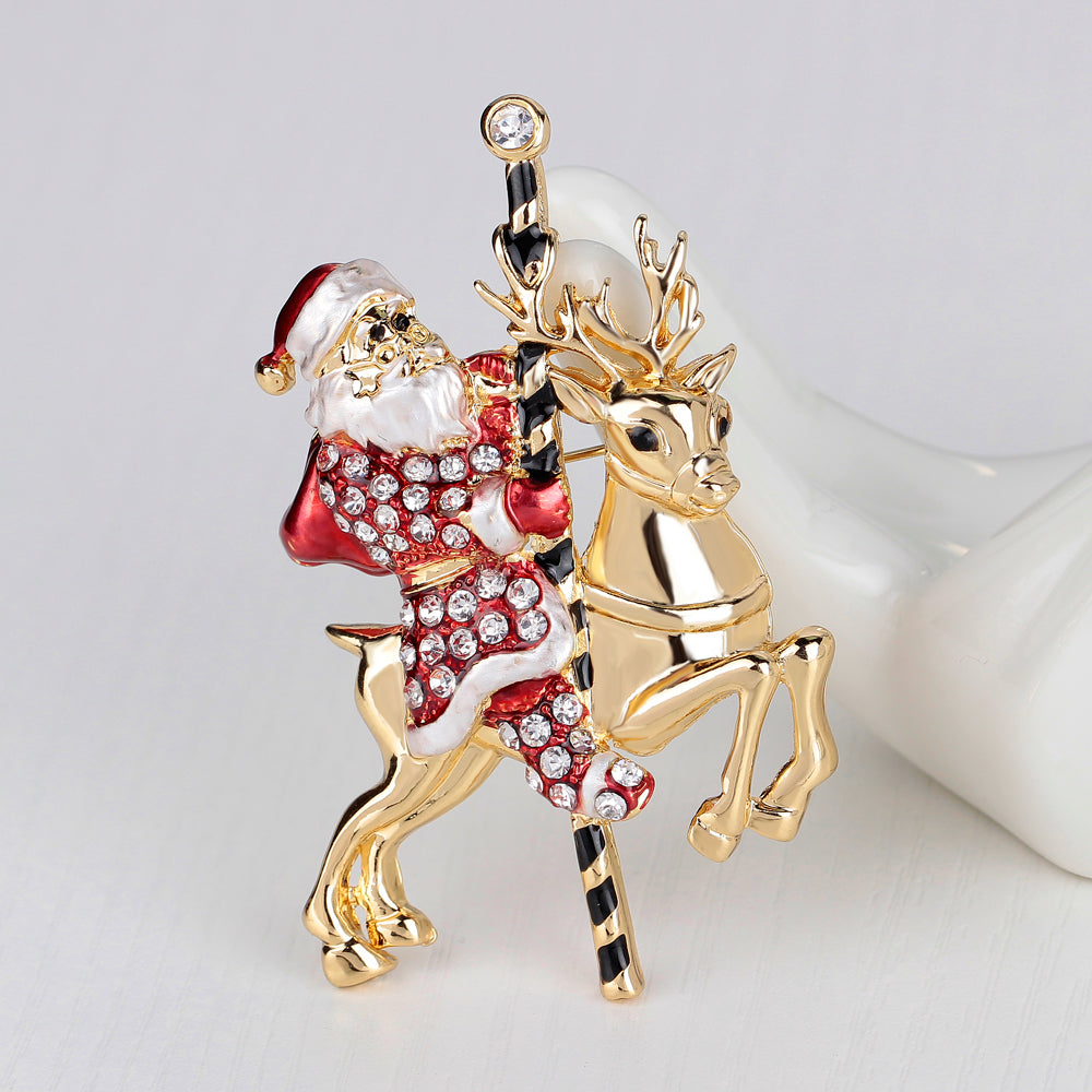 Christmas Santa Claus Brooch
