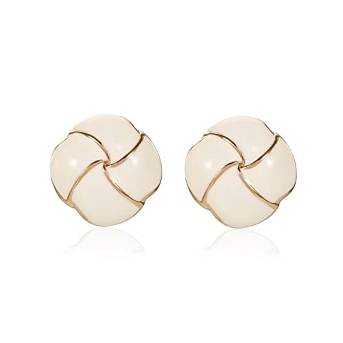 White andYellow Earrings