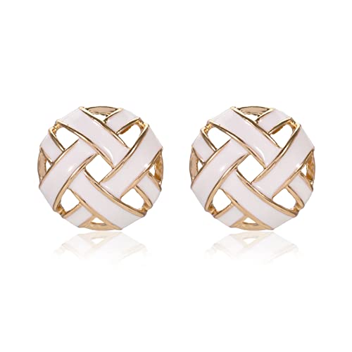 White andYellow Earrings