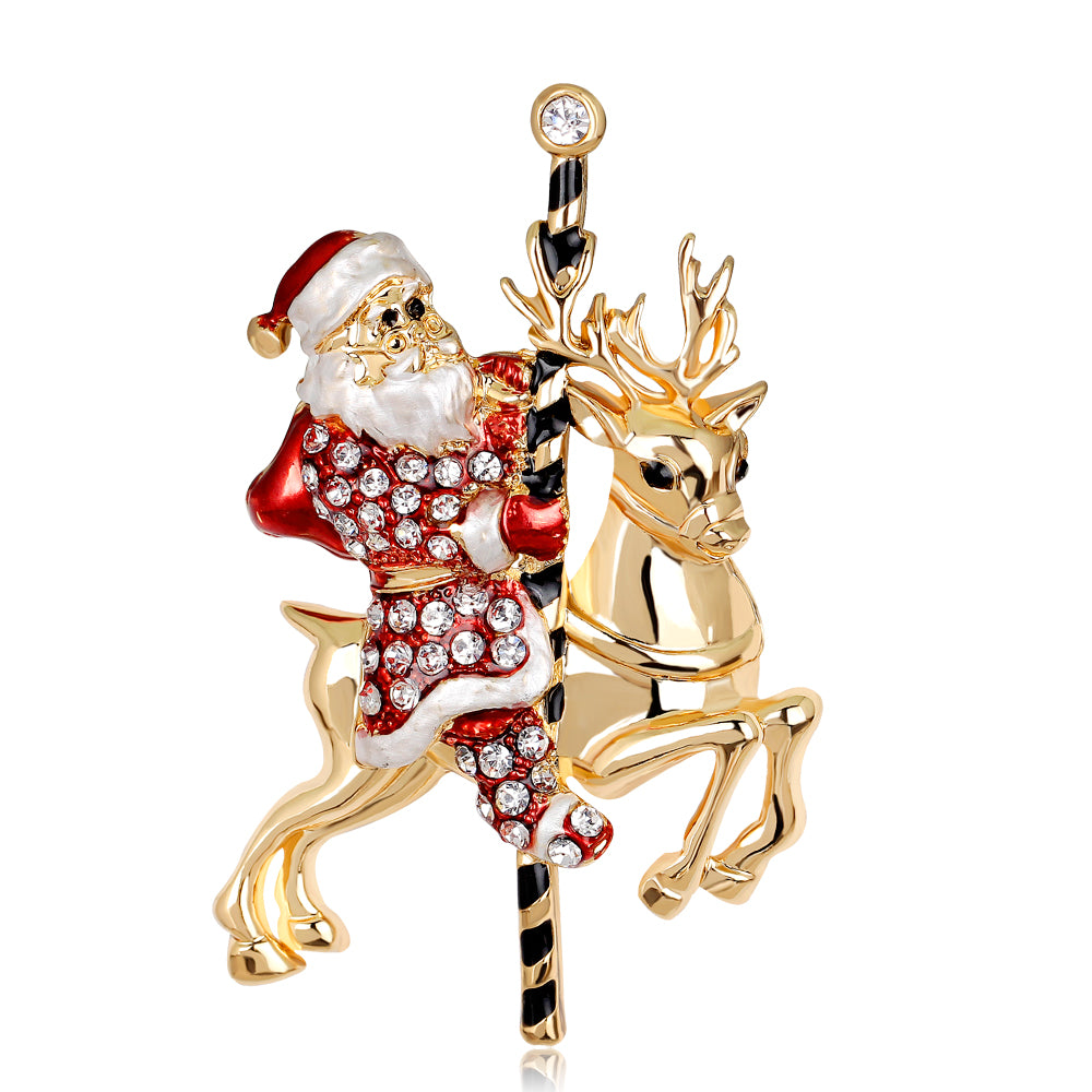 Christmas Santa Claus Brooch