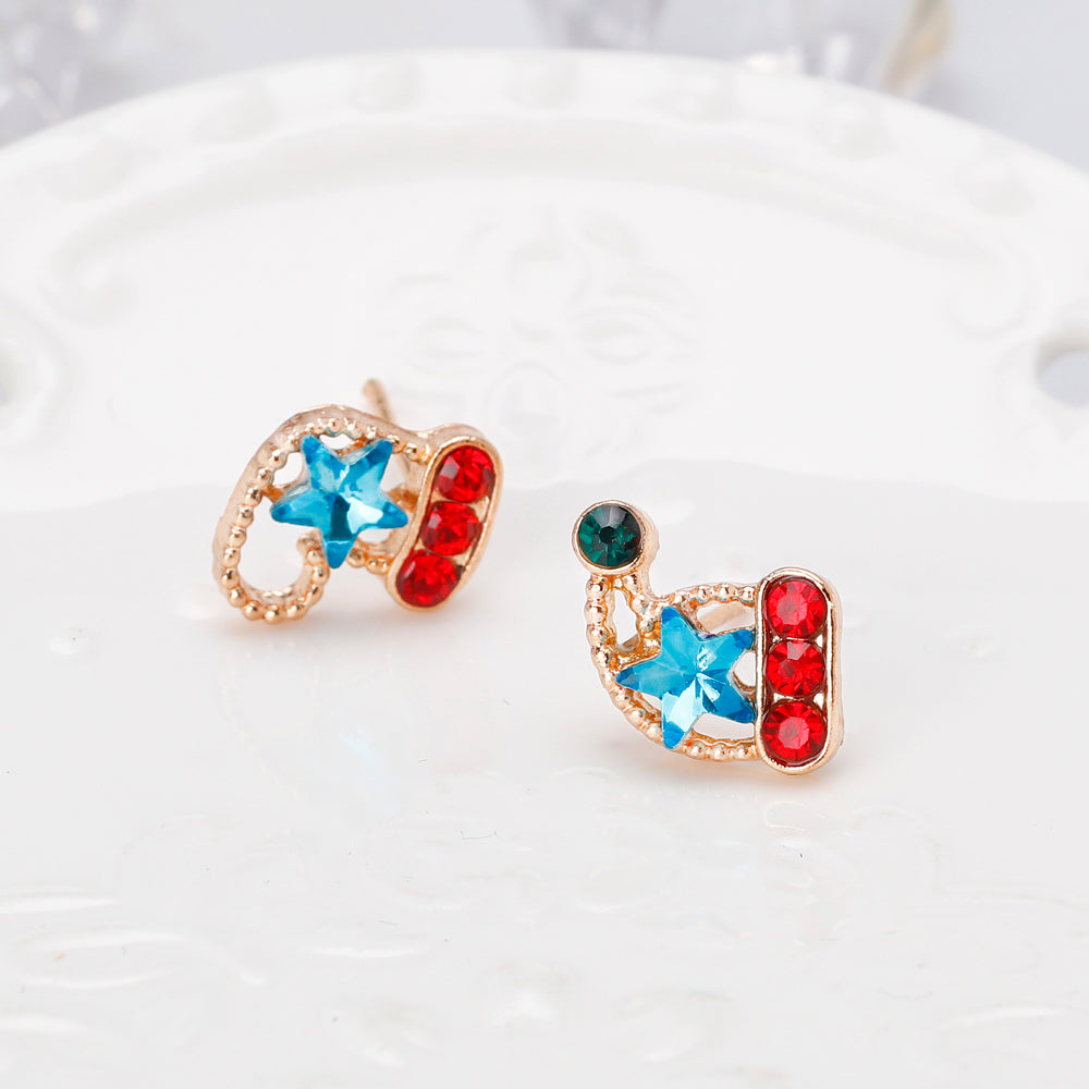 Christmas Sock Rhinestone Earrings