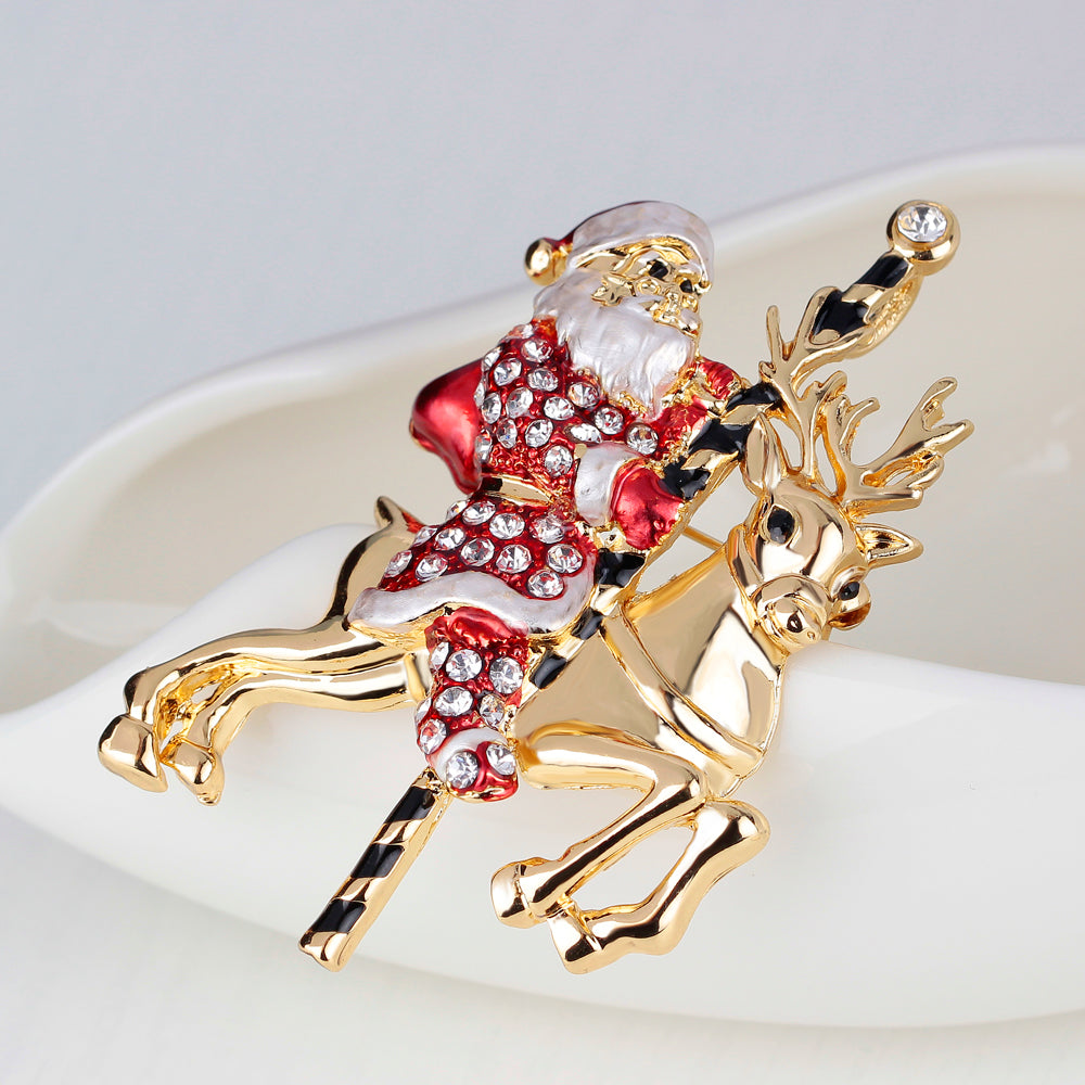 Christmas Santa Claus Brooch