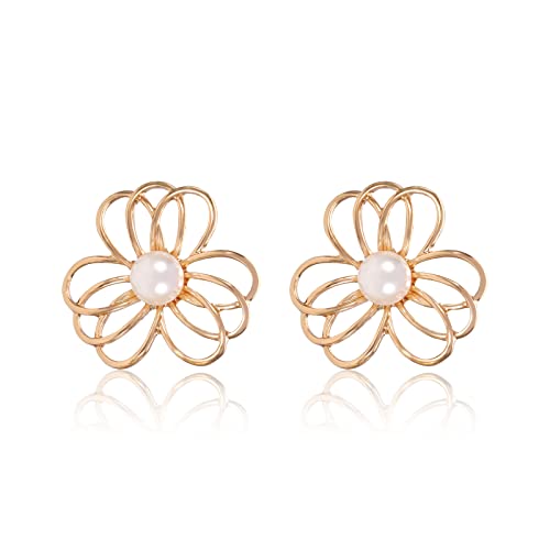 Fashion Gold Flower Earrings