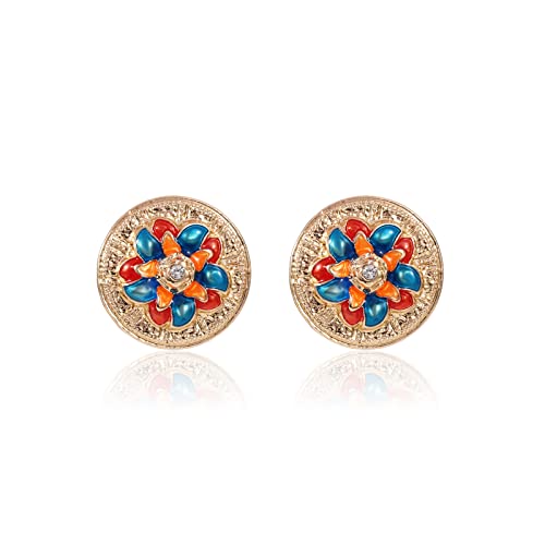 Fashion Gold Flower Earrings