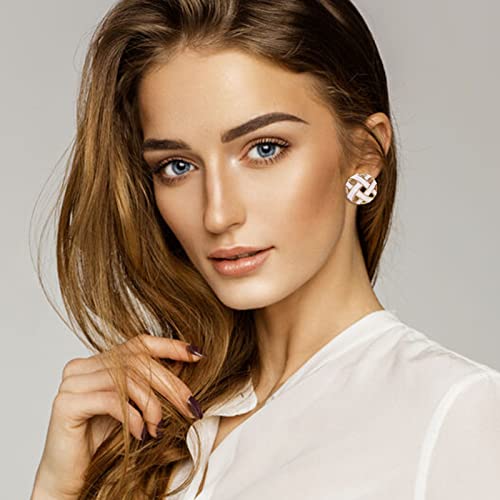 White andYellow Earrings