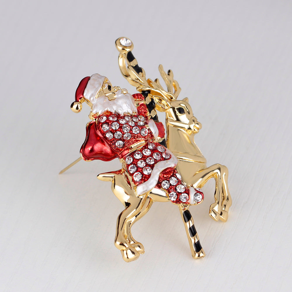 Christmas Santa Claus Brooch