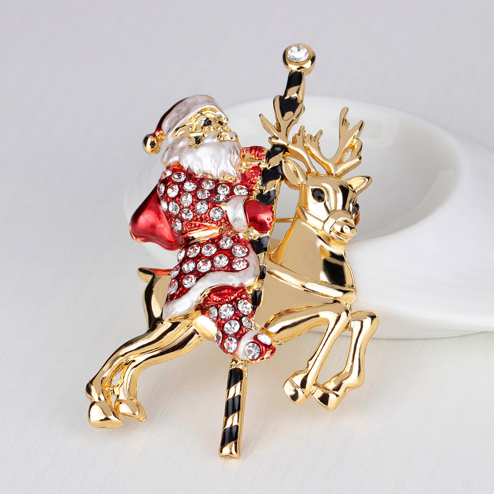 Christmas Santa Claus Brooch