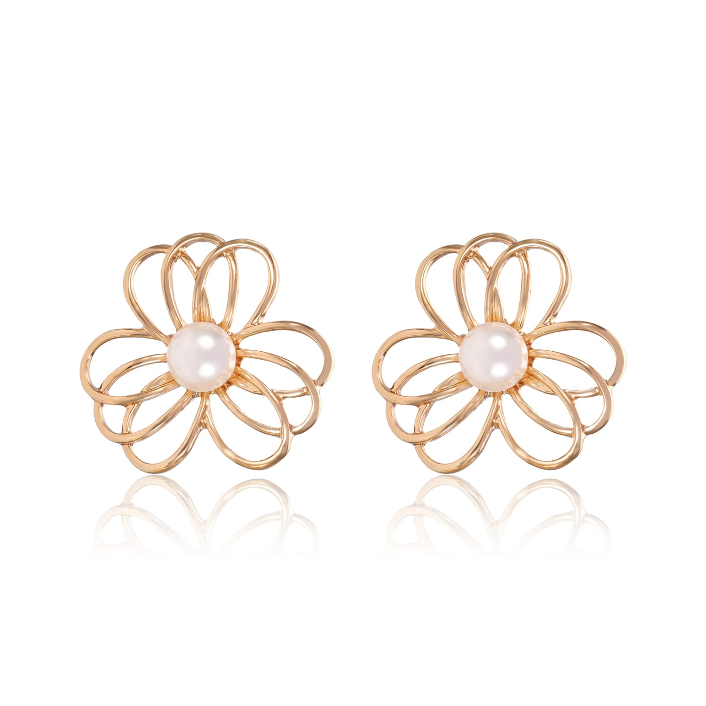 S925 Sterling Silver Flower Earrings
