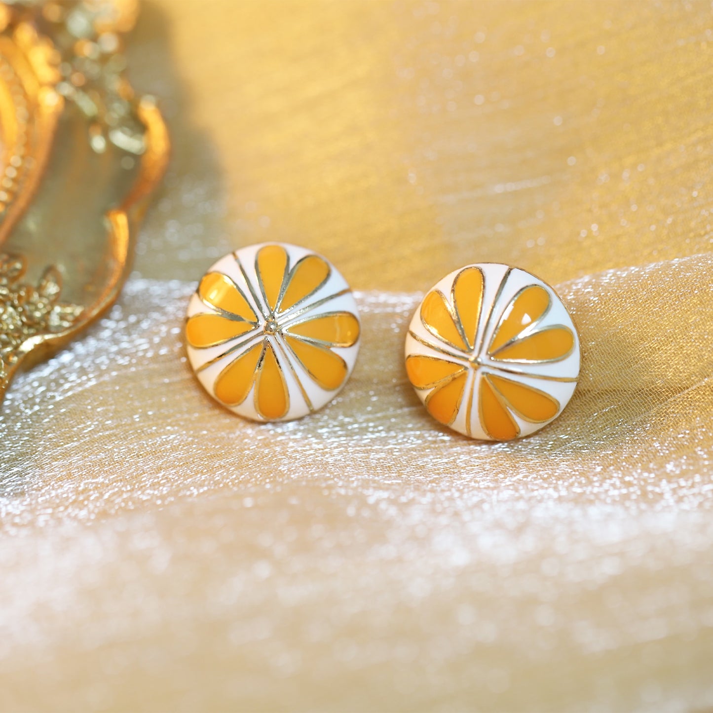 Spring Round Earrings 925 Sterling Silver